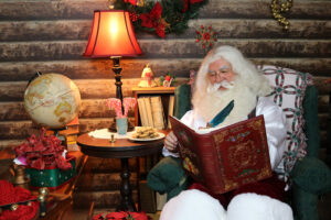 Santa Paul in his Study