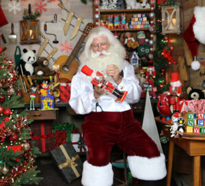 Santa Paul making toys.