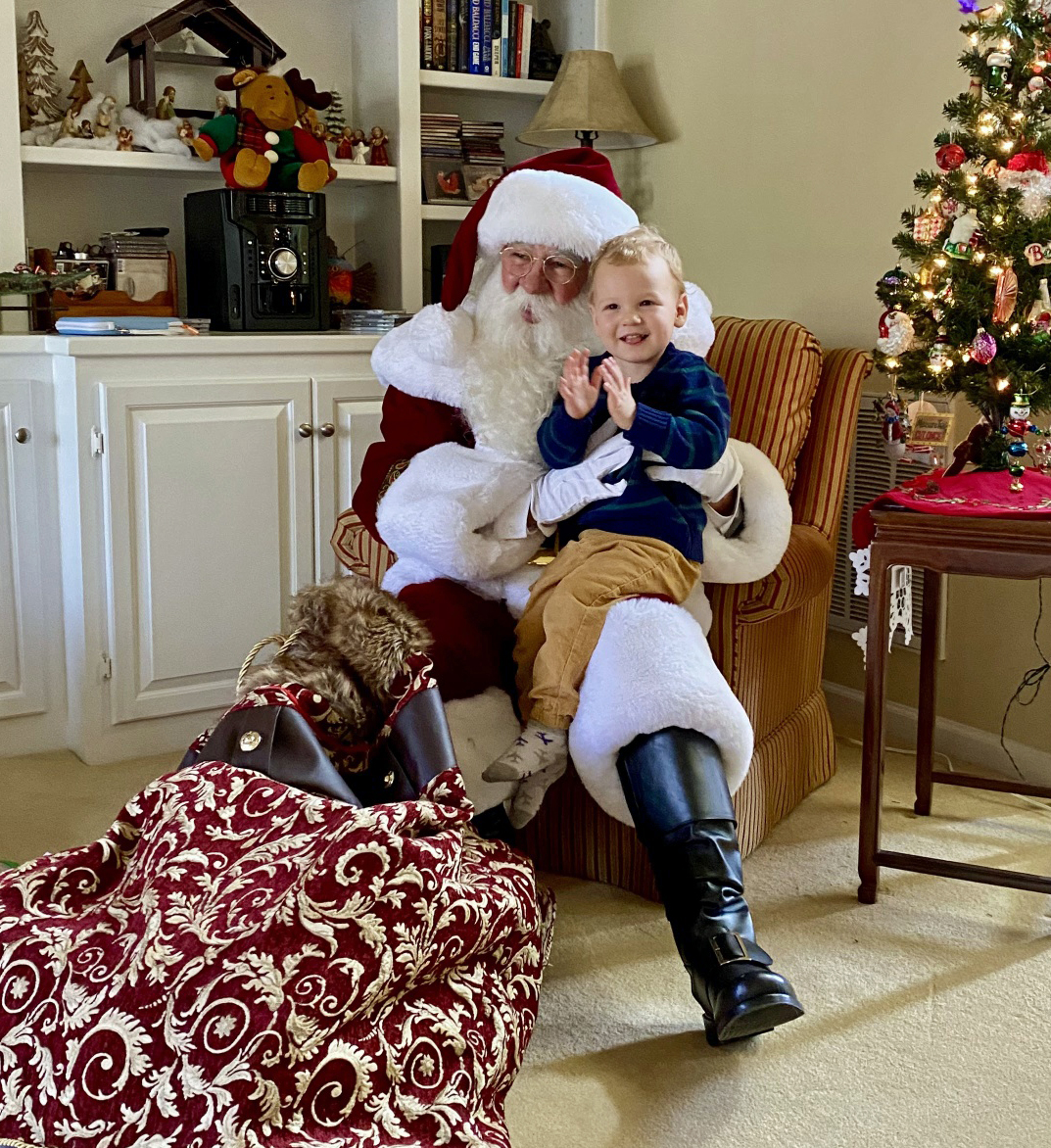 Santa Paul and little boy