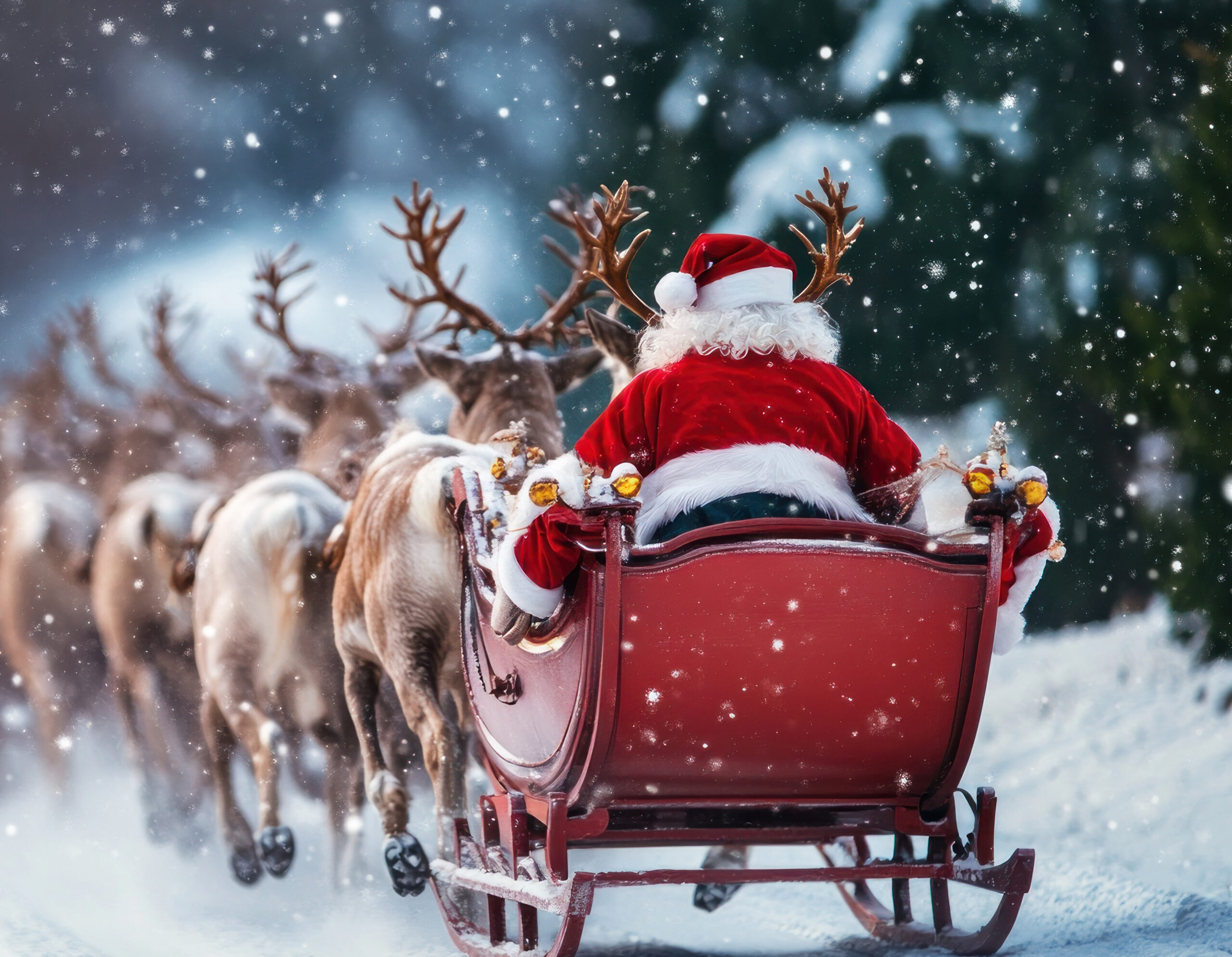 What is Santa's Christmas Eve delivery route?