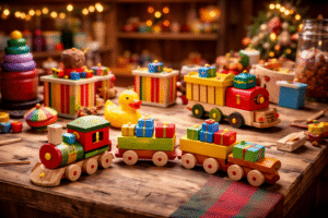 The new toy season begins in Santa's workshop -- an exciting time.